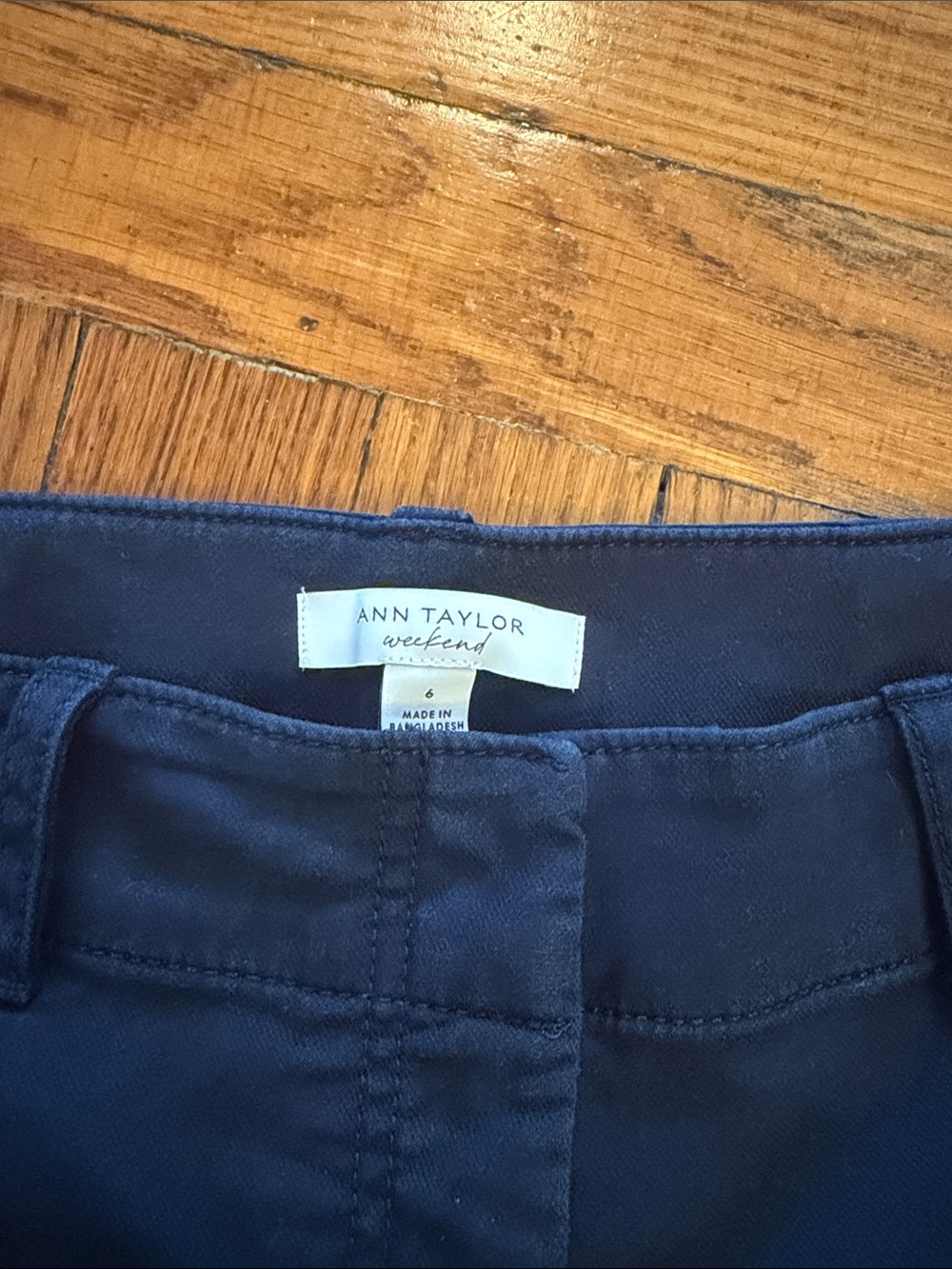 Ann Taylor Navy Womens Chinos - Deep Navy Blue